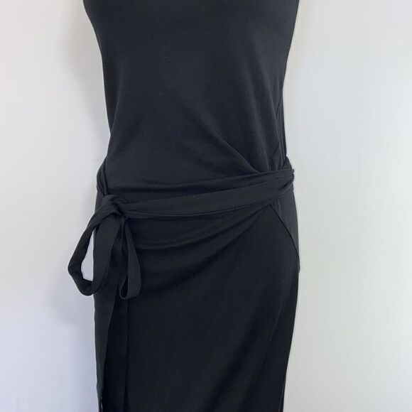 Vince Dress Maxi Black Wrap Nwot Sz Sm - Picture 4 of 9
